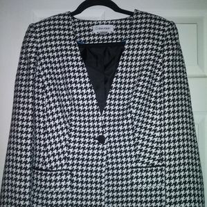 Calvin Klein Houndstooth Blazer NWT